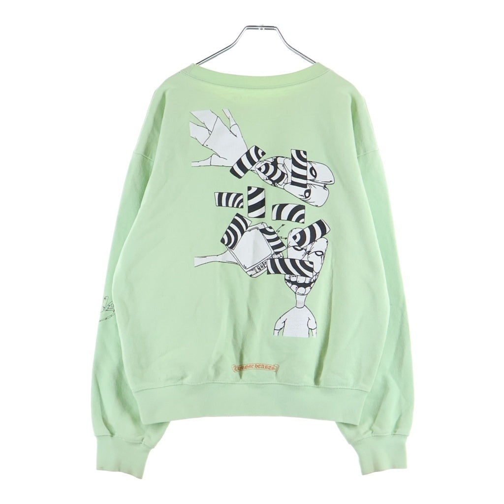 CHROME HEARTS(クロムハーツ) MATTY BOY SWTSHRT SEAFORM LUST マッティボーイ クルーネックスウェットトレーナー グリーン