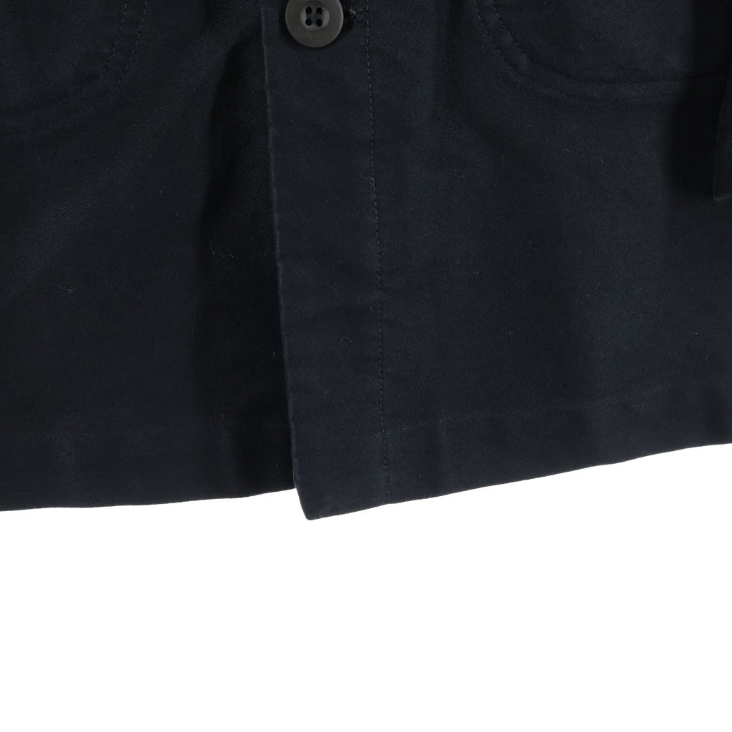 JUNYA WATANABE COMME des GARCONS(ジュンヤワタナベ コムデギャルソン) 12AW HERVIER PRODUCTIONS Coat エルヴィエ プロダクションズ コーデュロイ切替 ステンカラーコート ブラック WJ-C401