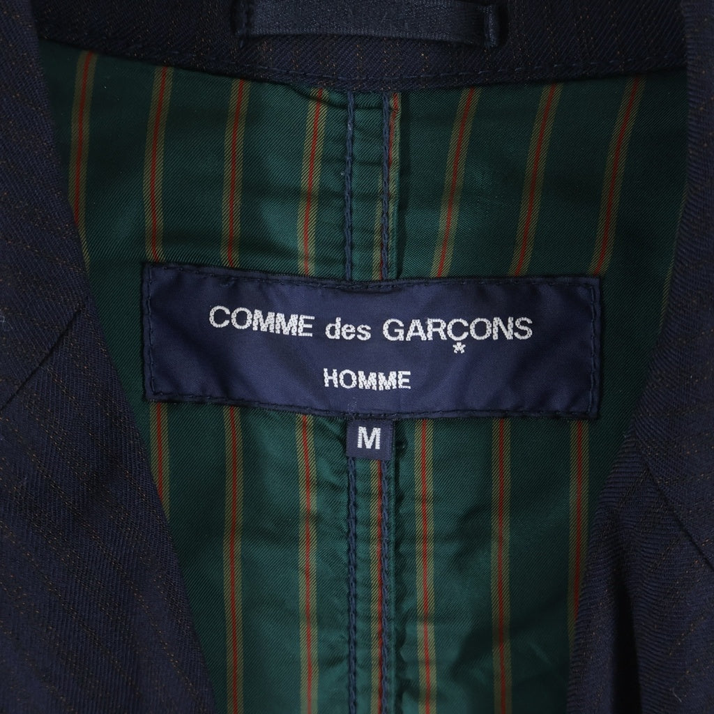 COMME des GARCONS HOMME(コムデギャルソンオム) 04AW 3B Wool Tailored Jacket ストライプ ウールテーラードジャケット ブラック HN-J005