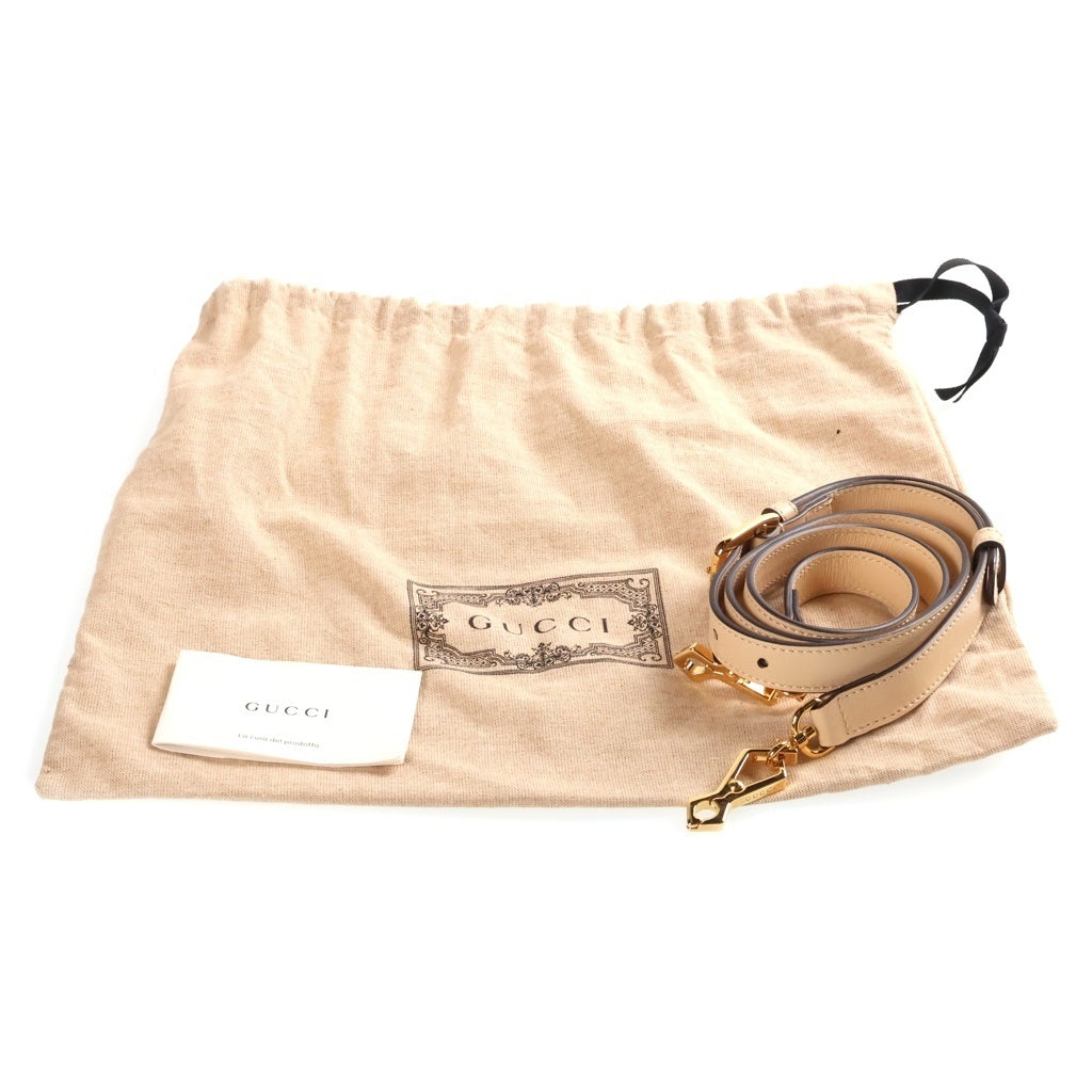GUCCI(グッチ) 1955 Horsebit Shoulder Bag ホースビット レザーショルダーバッグ ベージュ 658574 レディース