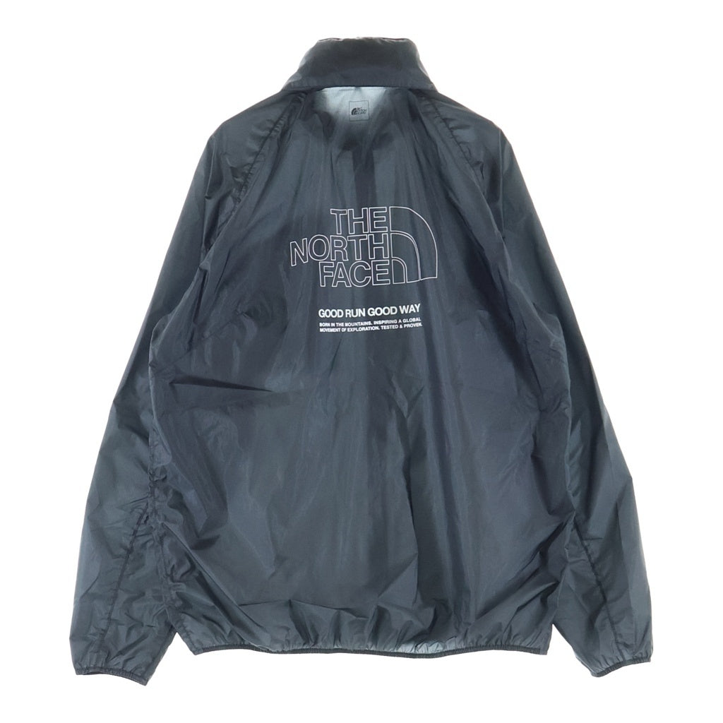 THE NORTH FACE(ザノースフェイス) FREE RUN STRIKE JACKET ロゴプリント フリーラン ストライク ジップアップ ナイロン ジャケット ブラック NP12594