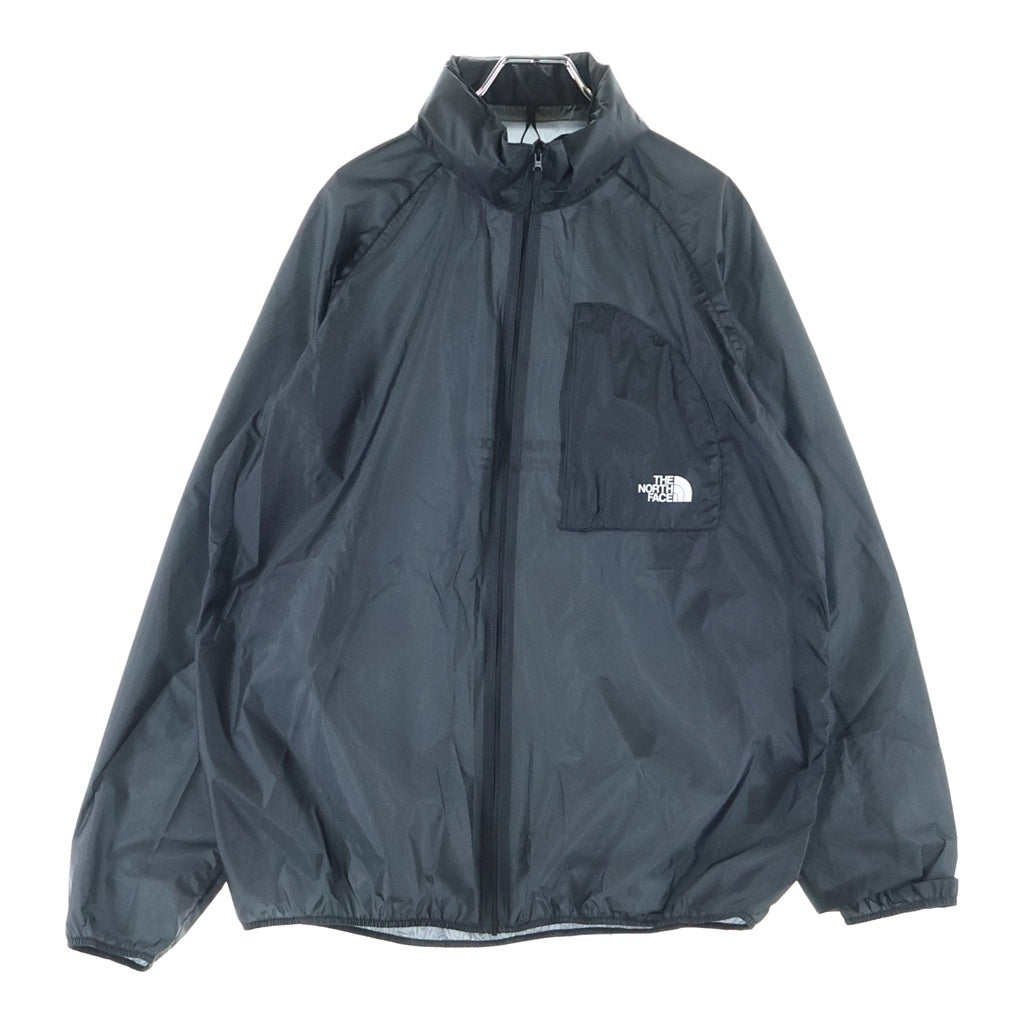THE NORTH FACE(ザノースフェイス) FREE RUN STRIKE JACKET ロゴプリント フリーラン ストライク ジップアップ ナイロン ジャケット ブラック NP12594