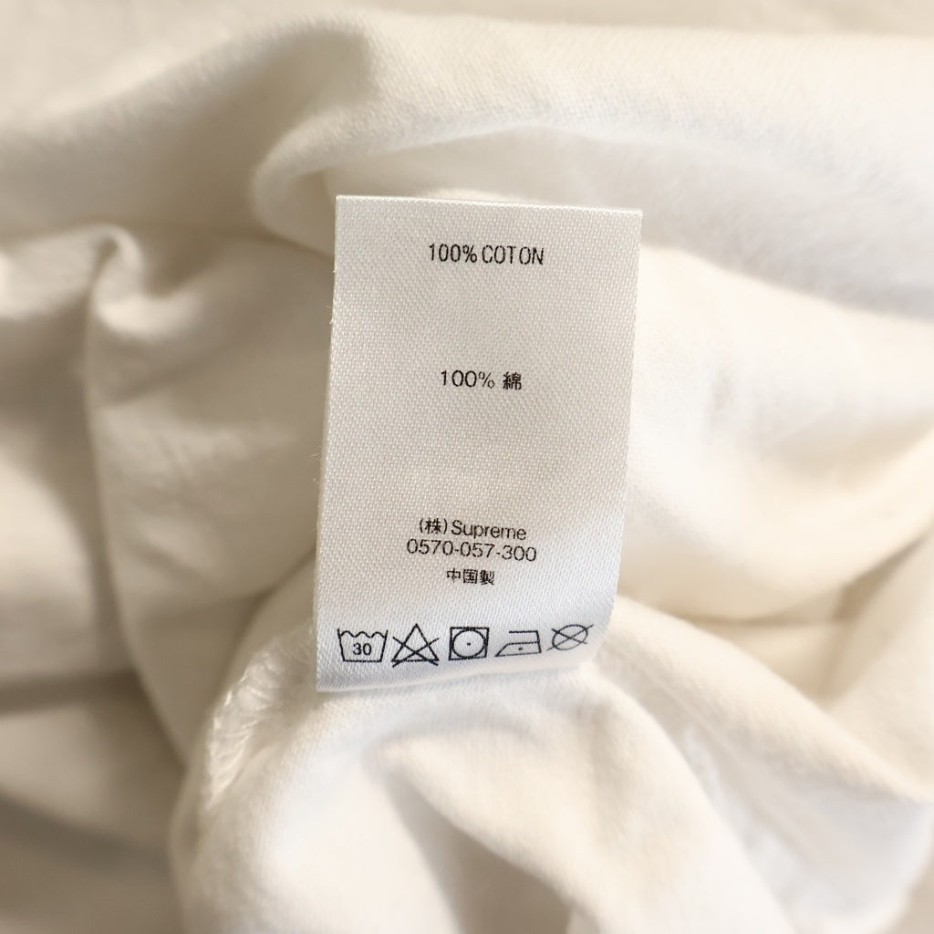 SUPREME(シュプリーム) 19SS Mesh Stripe Pocket Tee メッシュ ストライプ ポケット クルーネック半袖Tシャツ カットソー ホワイト