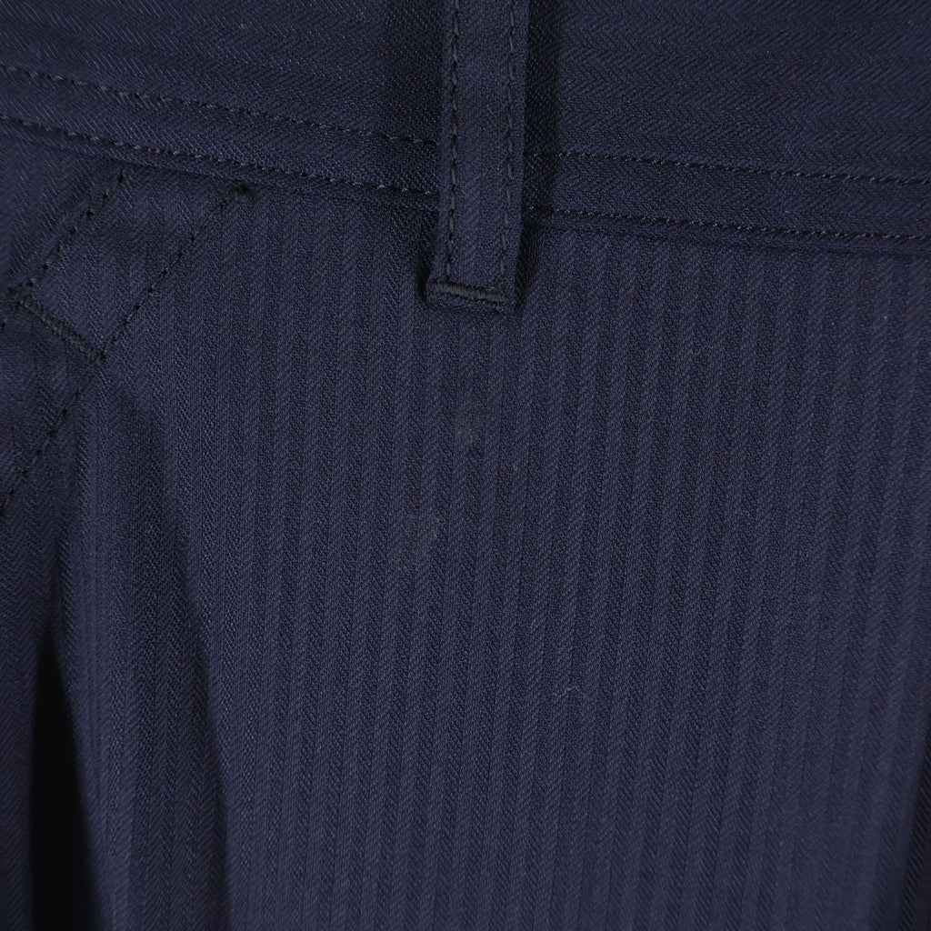 COMME des GARCONS(コムデギャルソン) HERRINGBONE CARGO PANTS ヘリンボーン カーゴ パンツ ネイビー FR-P501-W26-2