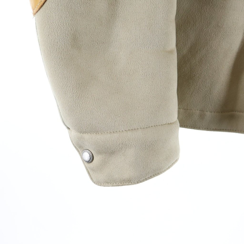 JUNYA WATANABE COMME des GARCONS(ジュンヤワタナベ コムデギャルソン) 25AW エステルボア レザージャケット ムートンコート アイボリー WP-J025