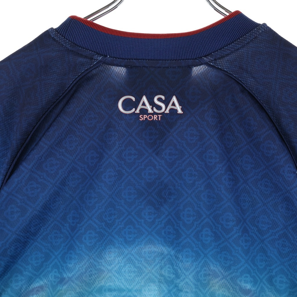 CASABLANCA(カサブランカ) LA DEESSE DU STADE ラ デエス デュ スタド 半袖Tシャツ カットソー ブルー MF24-JTP-291-01