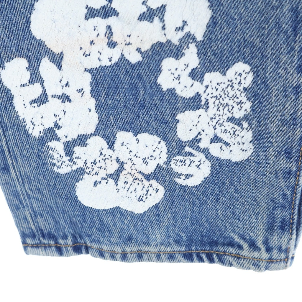 DENIM TEARS(デニムティアーズ) ×LEVI'S 501 COTTON WREATH CHAIN STITCH リーバイス フラワー刺繍デニムパンツ インディゴ PC9-A1592-0002