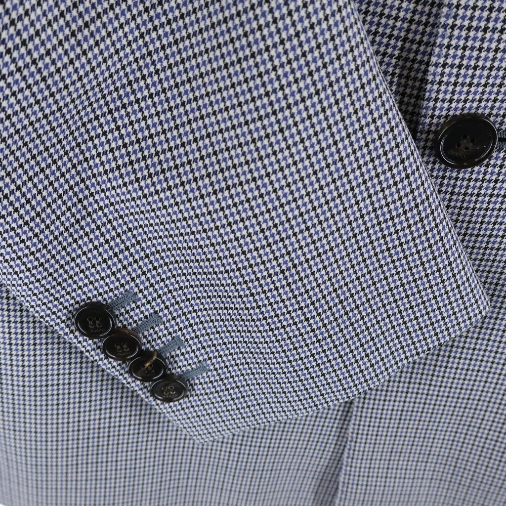 GUCCI(グッチ) Double Breasted Set Up Suit ハウンドトゥースダブルブレストセットアップスーツ 6B テーラードジャケット パンツ グレー 814909