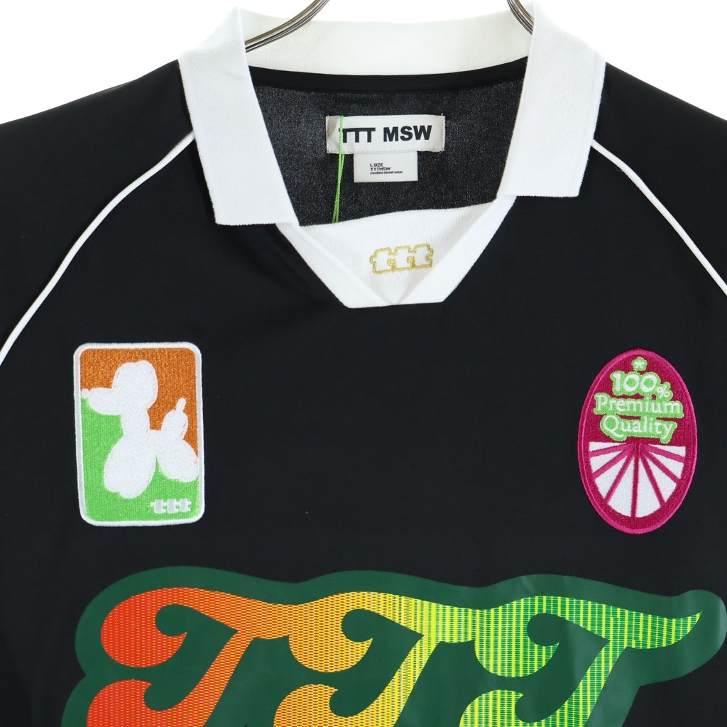 TTT_MSW(ティーモダンストリートウェア) Game Shirt ゲームシャツ 半袖Tシャツ ブラック TTT-CT-006
