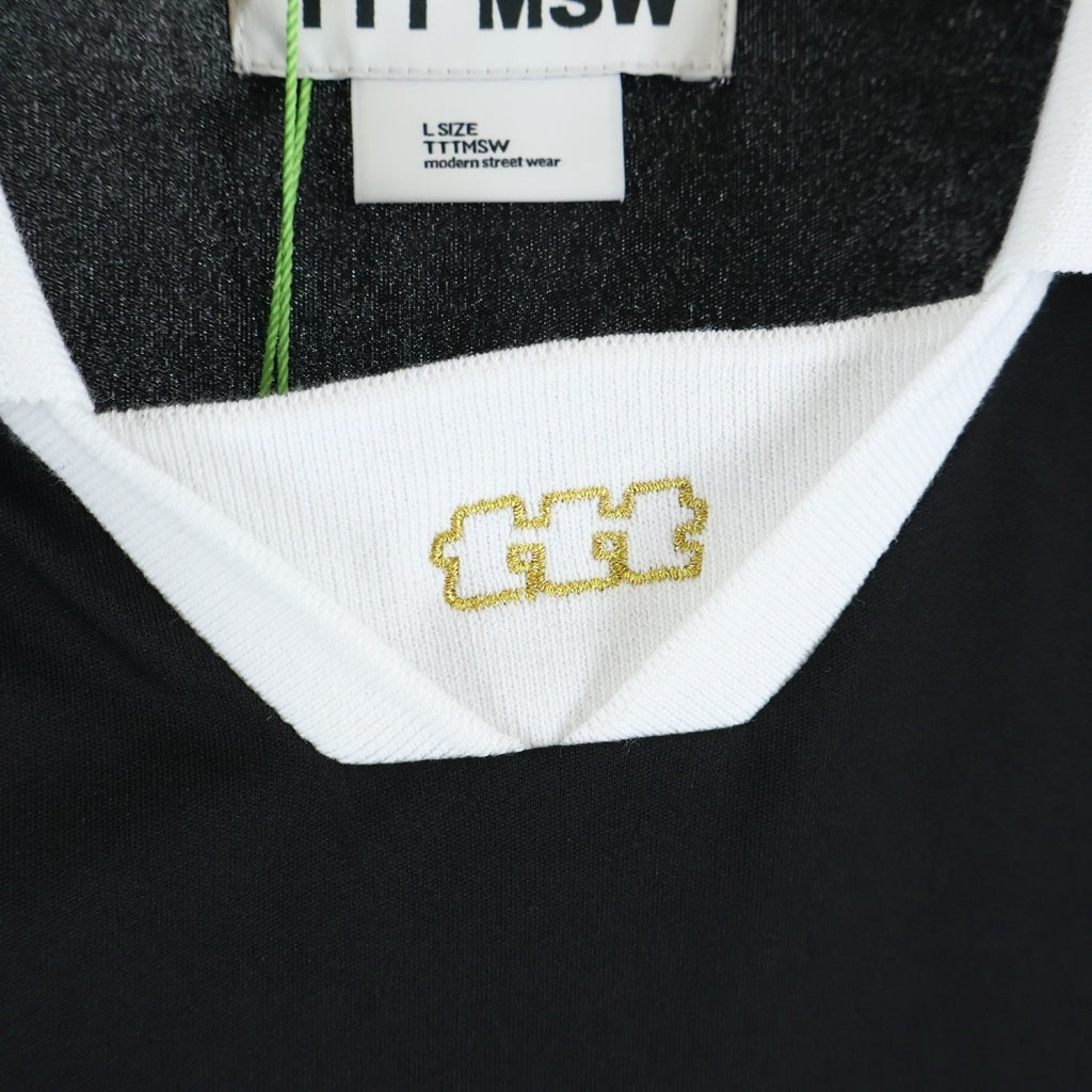 TTT_MSW(ティーモダンストリートウェア) Game Shirt ゲームシャツ 半袖Tシャツ ブラック TTT-CT-006