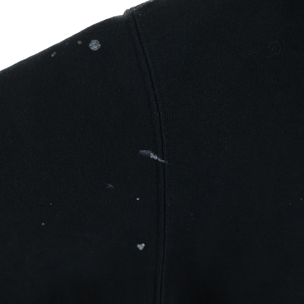SUPREME(シュプリーム) 26SS ×MM6 Maison Margiela Box Logo Zip Up Hooded Sweatshirt メゾンマルジェラ ペイント加工 ジップアップスウェットパーカー フーディー ブラック SH0GU0053 M25042