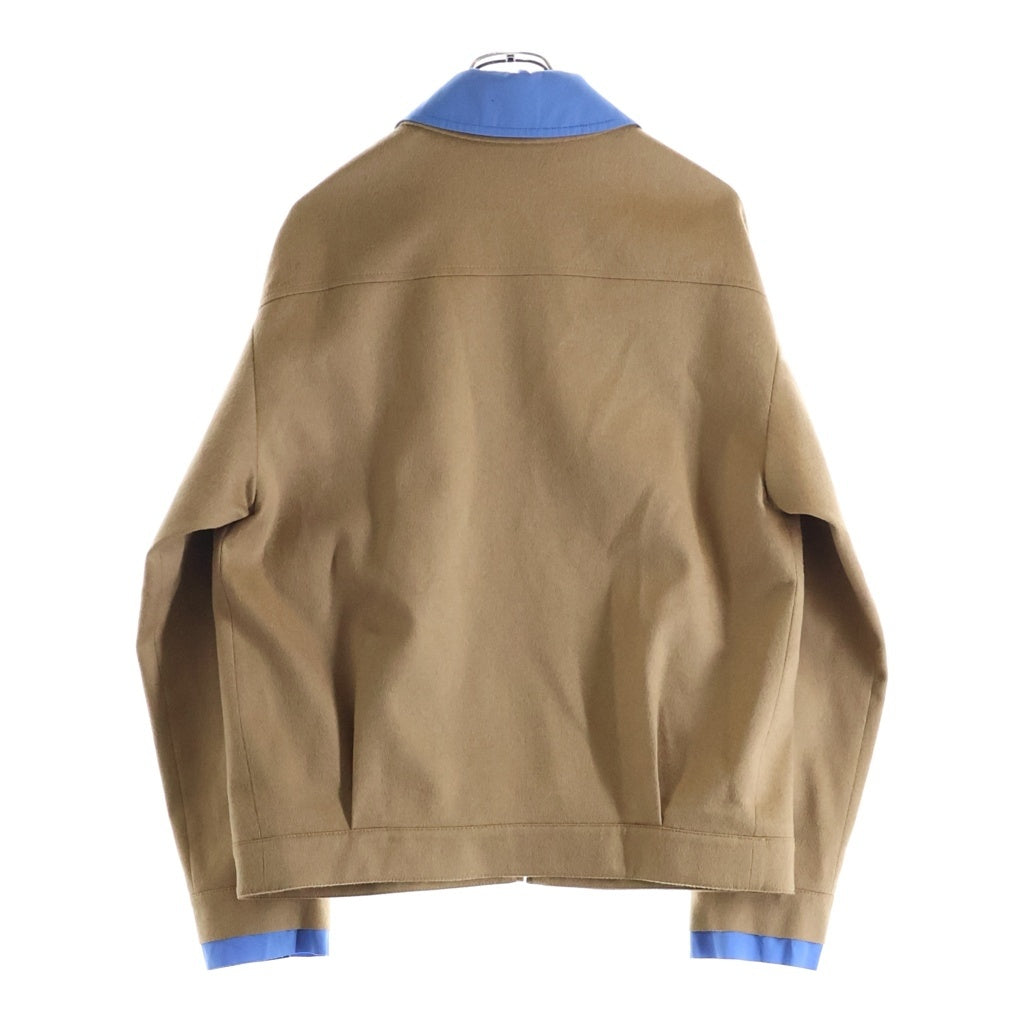 miumiu(ミュウミュウ) Wool Gabardine Jacket ジップアップウールジャケット ベージュ ML1164