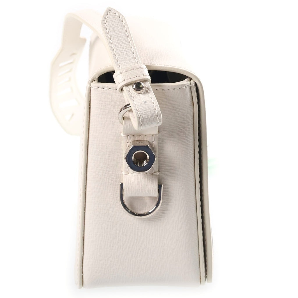 OFF-WHITE(オフホワイト) Binder Clip Shoulder Bag バインダークリップ ショルダーバッグ ホワイト レディース