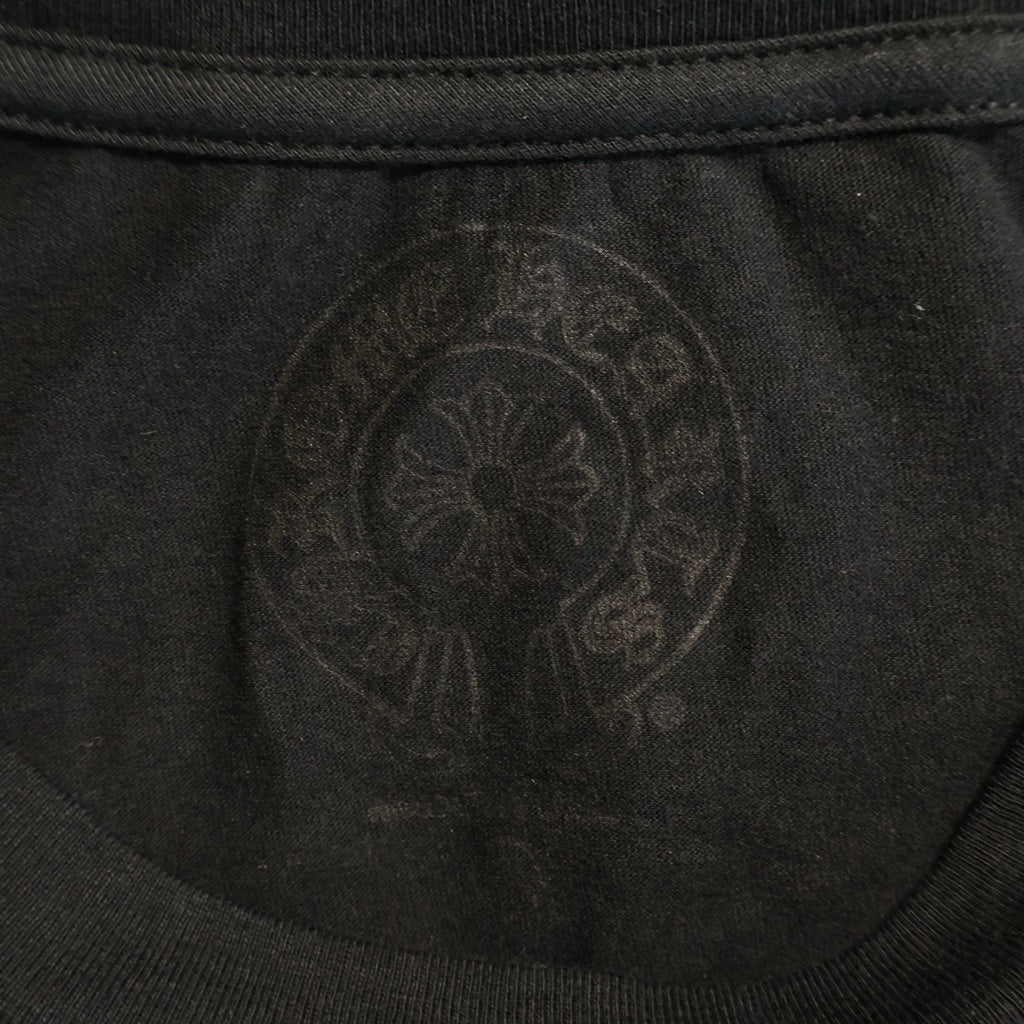 CHROME HEARTS(クロムハーツ) ニューヨーク限定 アームフローラル ホースシュー クルーネック 長袖Tシャツカットソー ブラック