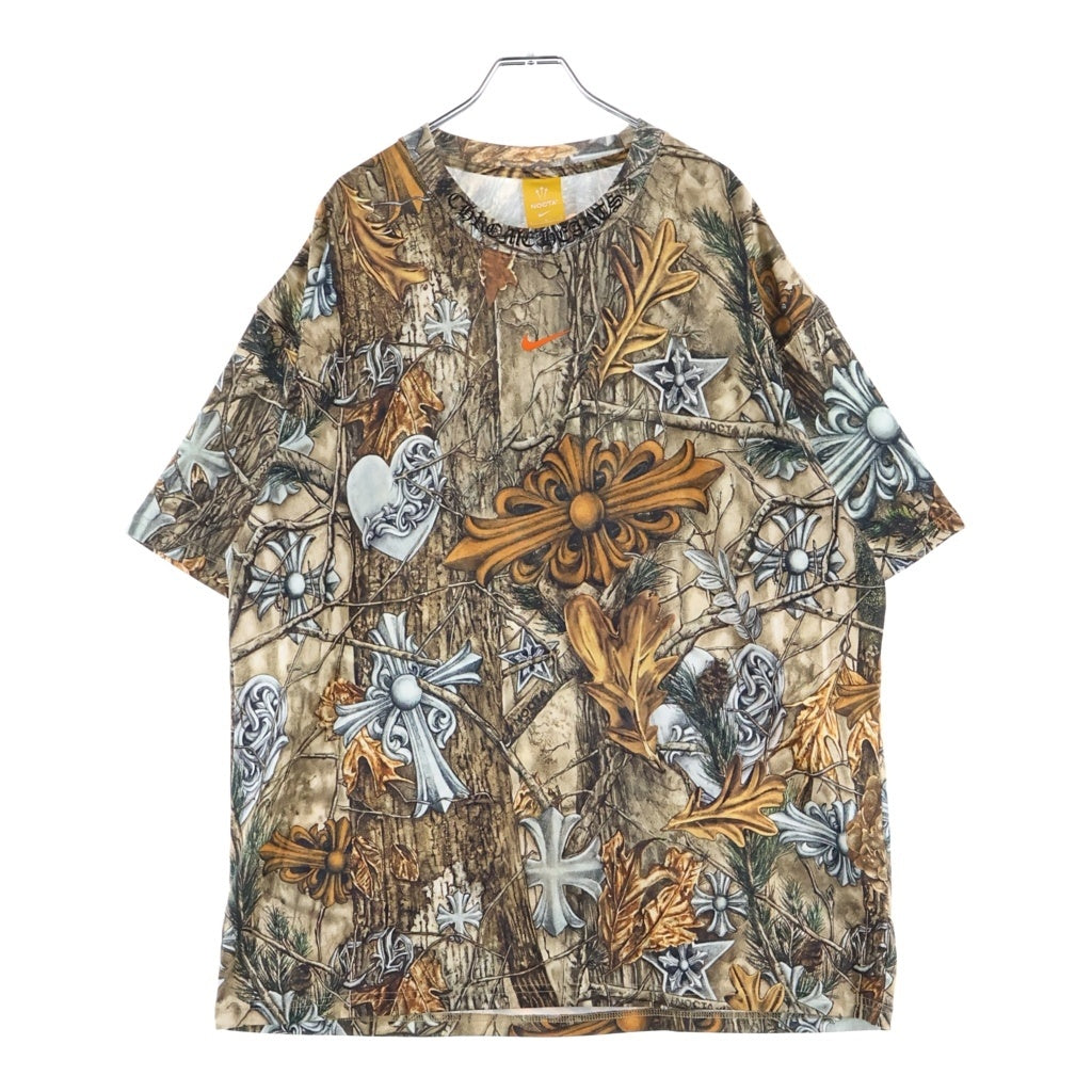 CHROME HEARTS(クロムハーツ) ×NIKE×NOCTA DRAKE ナイキ ノクタ ドレイク クルーネック半袖Tシャツ カットソー ブラウン HJ6902-902