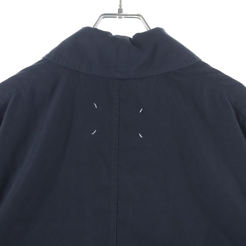 Maison Margiela(メゾンマルジェラ) 26SS TRENCH COAT ピーチドコットントレンチコート ジャケット ブラック S51AH0184