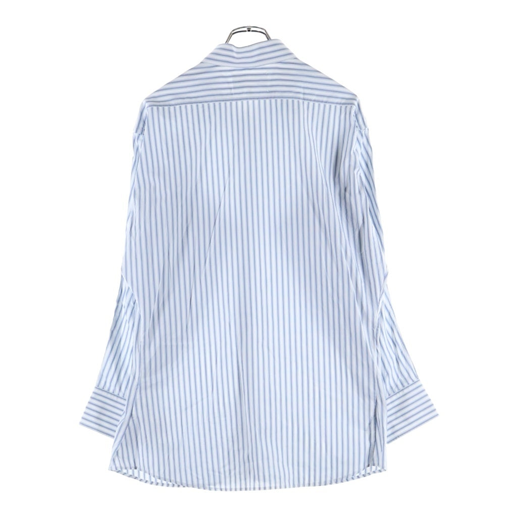 Maison Margiela(メゾンマルジェラ) 25SS ストライプシャツ 長袖シャツ ロングスリーブ カッターシャツ ブルー S50DT0049M35311
