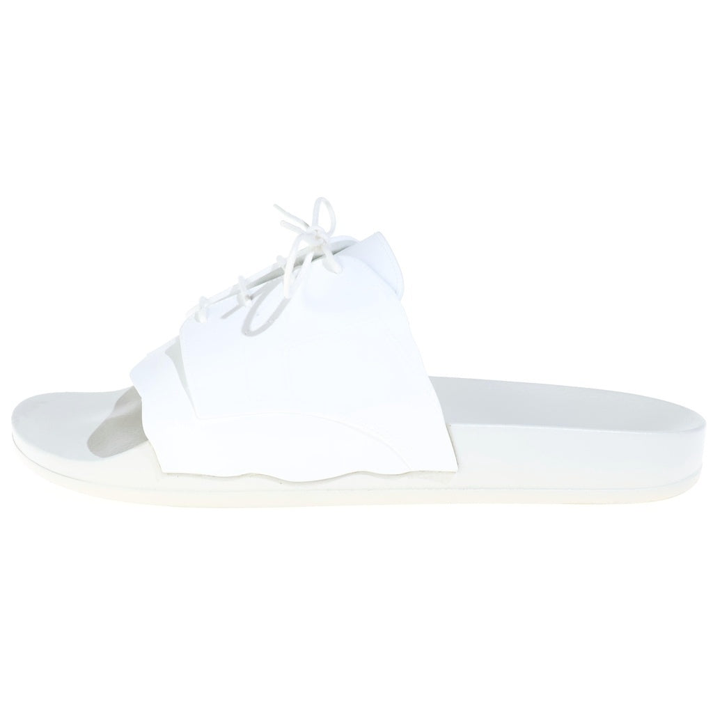 Maison Margiela(メゾンマルジェラ) レースアップ ラバー プール スライド サンダル ホワイト S57WX0080
