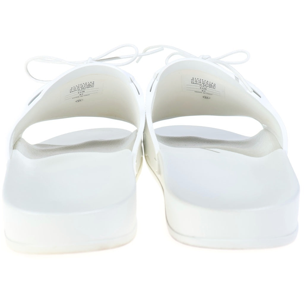 Maison Margiela(メゾンマルジェラ) レースアップ ラバー プール スライド サンダル ホワイト S57WX0080