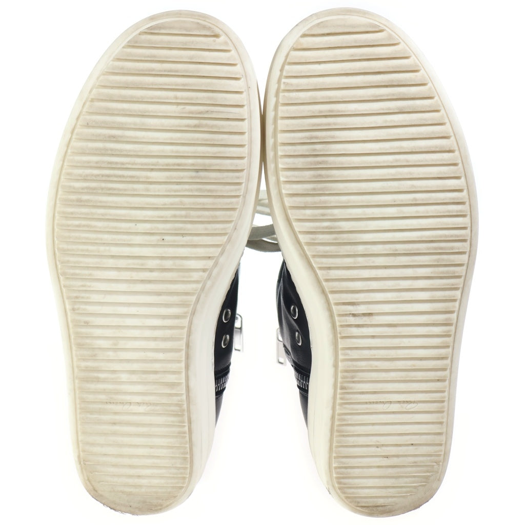 Rick Owens(リックオウエンス) TEMPLE SNEAKERS レザーハイカットスニーカー ブラック RU01F2890-LCO
