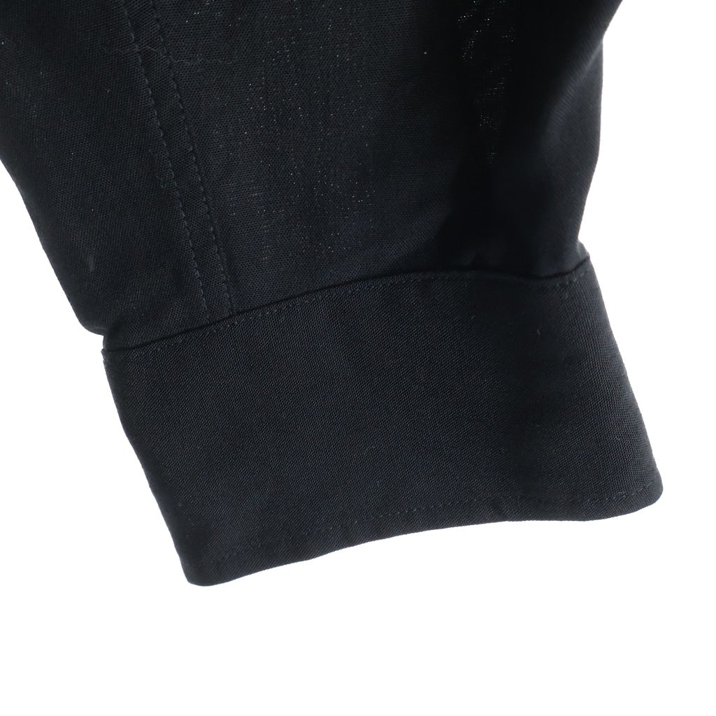 WACKO MARIA(ワコマリア) ×THE BLACK EYE PATCH 50's shirt ブラックアイパッチ 長袖オープンカラーシャツ ブラック
