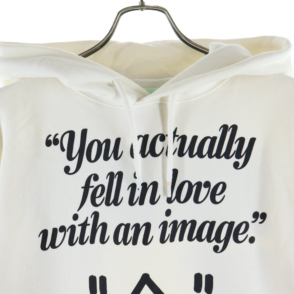 OFF-WHITE(オフホワイト) 18AW ×DOVER STREET MARKET FELL IN LOVE AN IMAGE HOODIE ×ドーバストリートマーケット フェルインラブウィズアンイメージ フーディー ホワイト