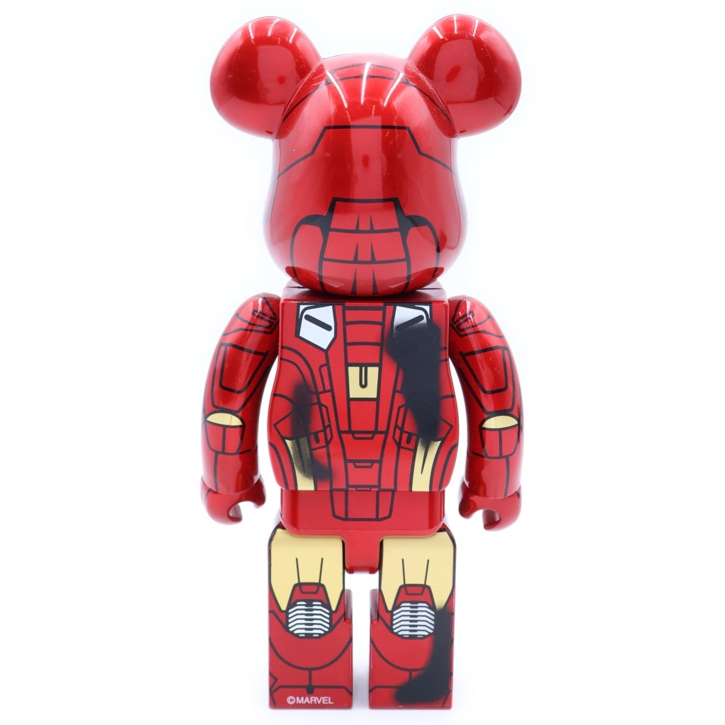 MEDICOM TOY(メディコムトイ) BE@RBRICK IRON MAN MARK VII 400% ベアブリック アイアンマン ダメージ フィギュア レッド