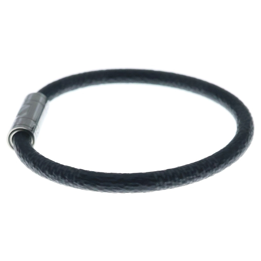 LOUIS VUITTON(ルイヴィトン) ダミエ ブラスレキープイット ブラック/シルバー ブレスレット M6140E レディース
