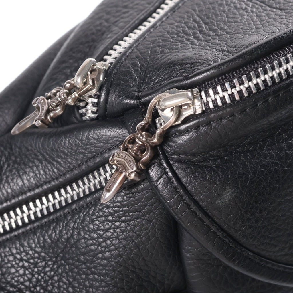 CHROME HEARTS(クロムハーツ) ♯1 SNAT PACK スナットパック ダガージップ ガンスリンガーベルト レザーウエストバッグ ブラック