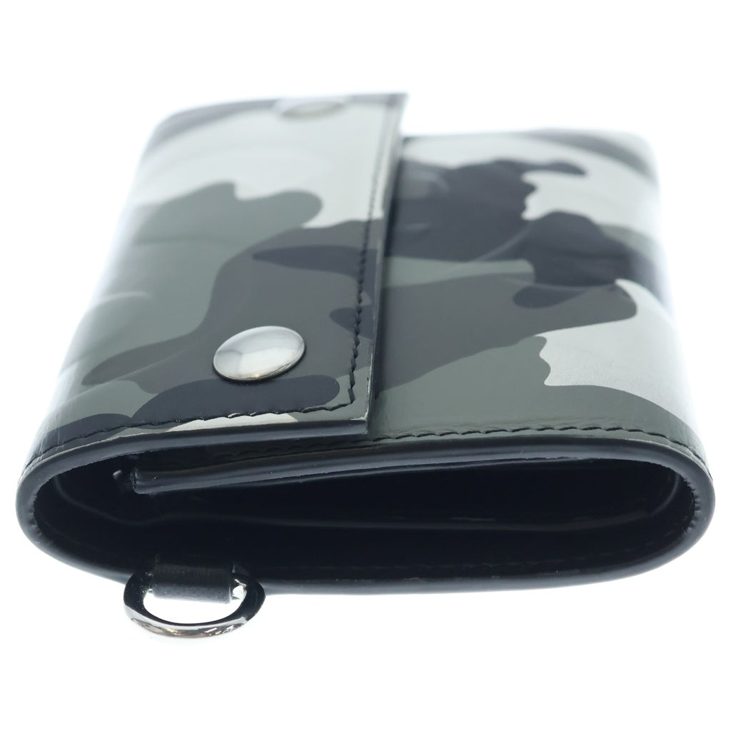 SUPREME(シュプリーム) 25SS Leather Chain Wallet カモフラージュ 迷彩 レザーウォレット 財布 グレー