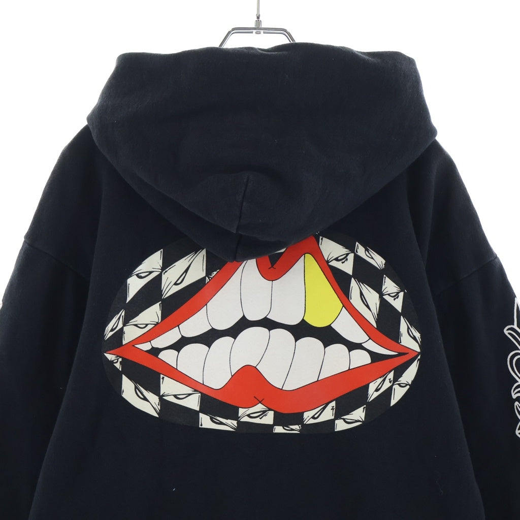 CHROME HEARTS(クロムハーツ) ×MATTY BOY FLOWER CHOMPER HOODIE マッティボーイ フラワー チョンパー フーディー スウェットパーカー ブラック