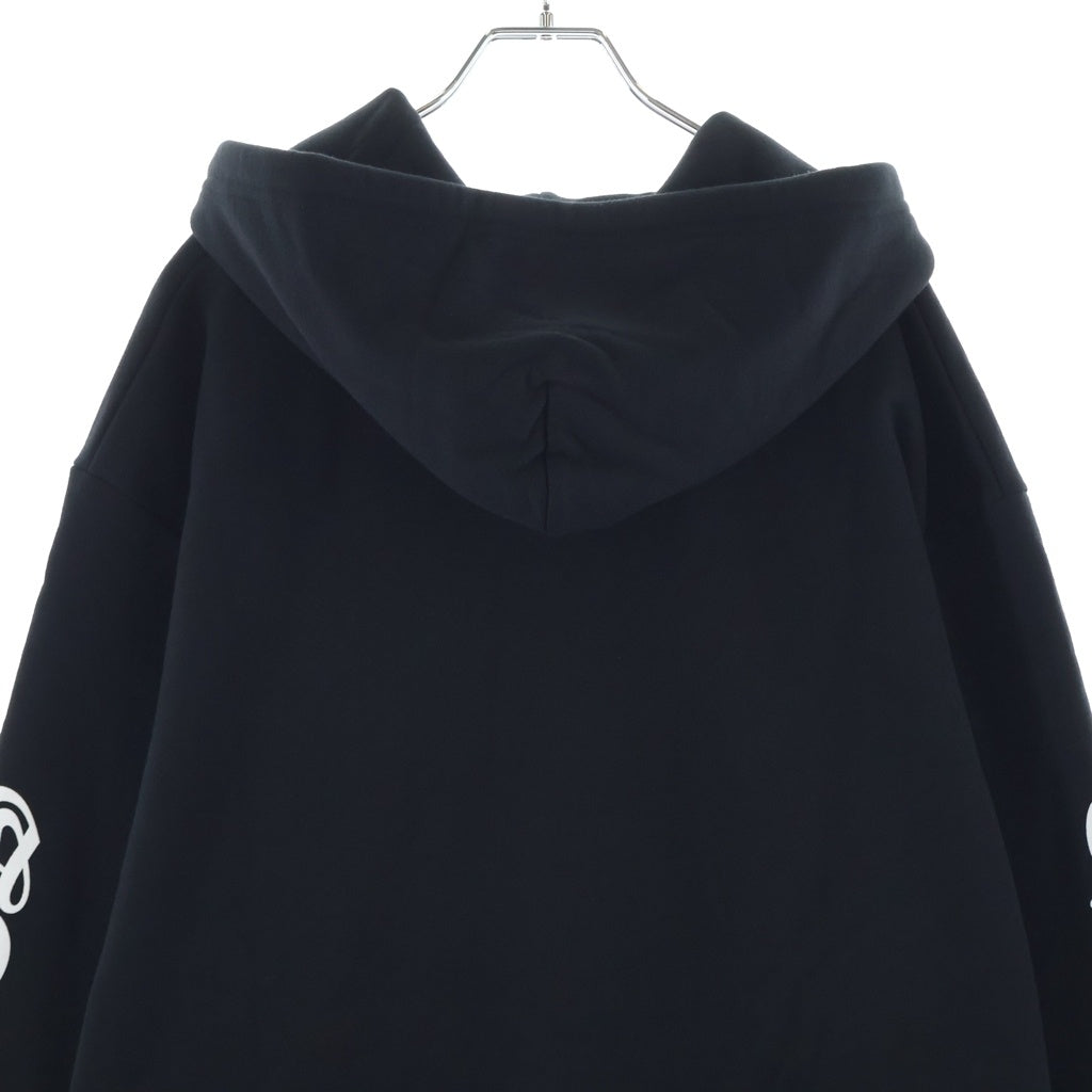 CHROME HEARTS(クロムハーツ) SWTSHRT HD ZIP バーティカルロゴ スウェット ダガージップアップパーカー ブラック