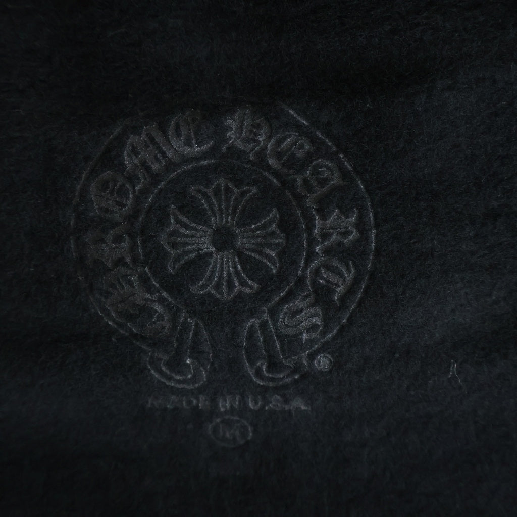CHROME HEARTS(クロムハーツ) SWTSHRT HD ZIP バーティカルロゴ スウェット ダガージップアップパーカー ブラック