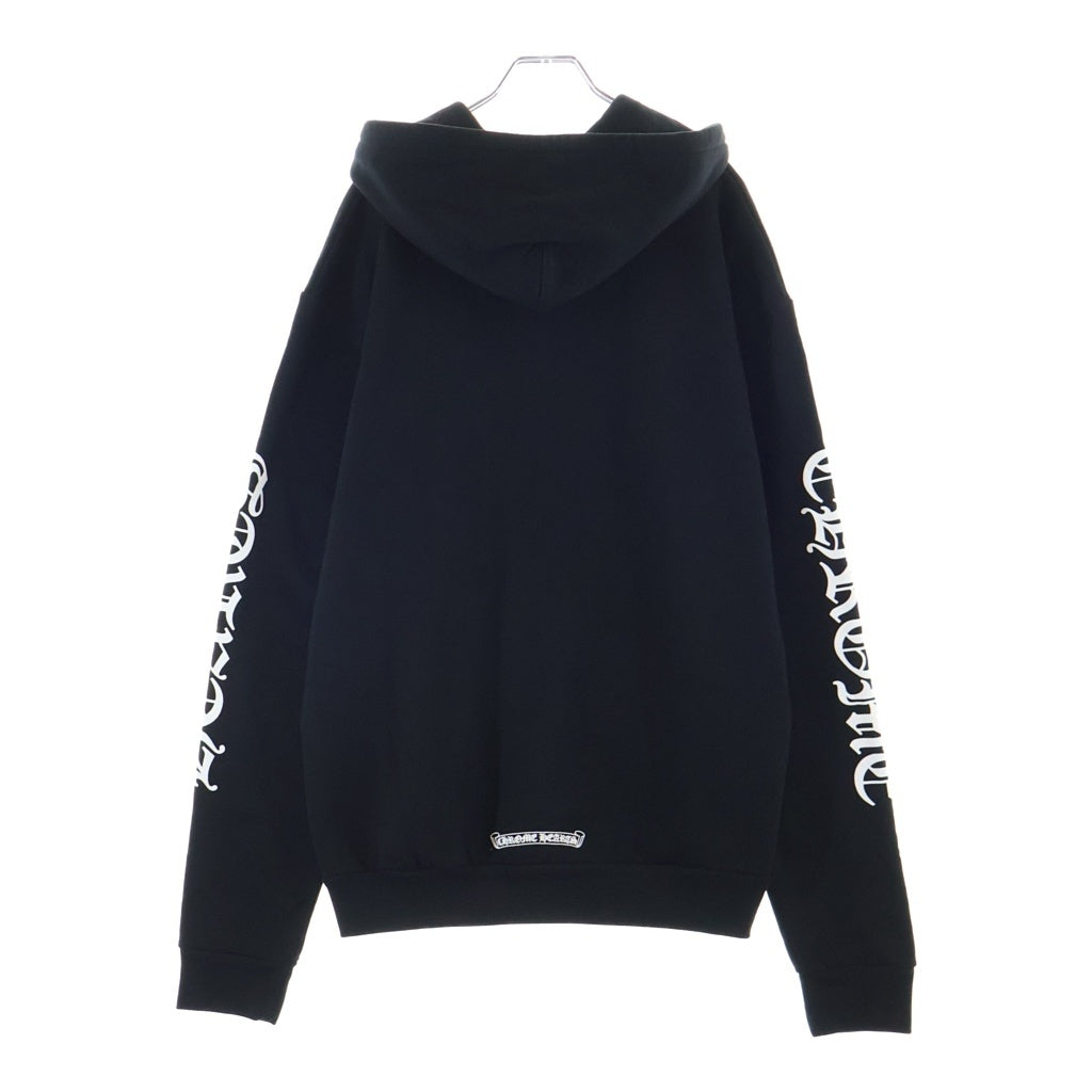 CHROME HEARTS(クロムハーツ) SWTSHRT HD ZIP バーティカルロゴ スウェット ダガージップアップパーカー ブラック