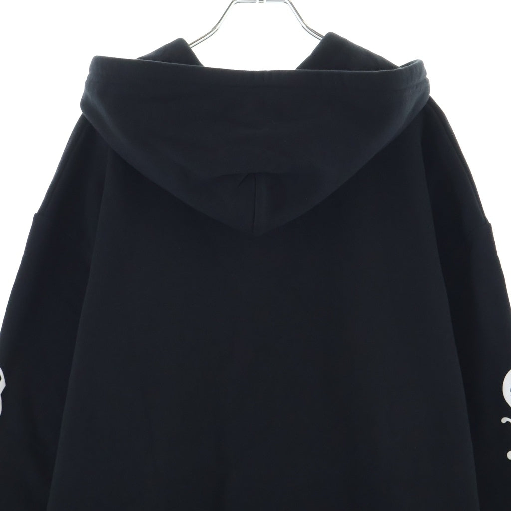CHROME HEARTS(クロムハーツ) SWTSHRT HD ZIP バーティカルロゴ スウェット ダガージップアップパーカー ブラック