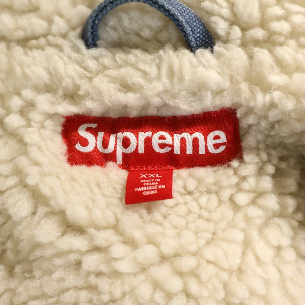 SUPREME(シュプリーム) 25AW Faux Shearling Lined Bomber Jacket シアリングライニング ボンバージャケット インディゴ