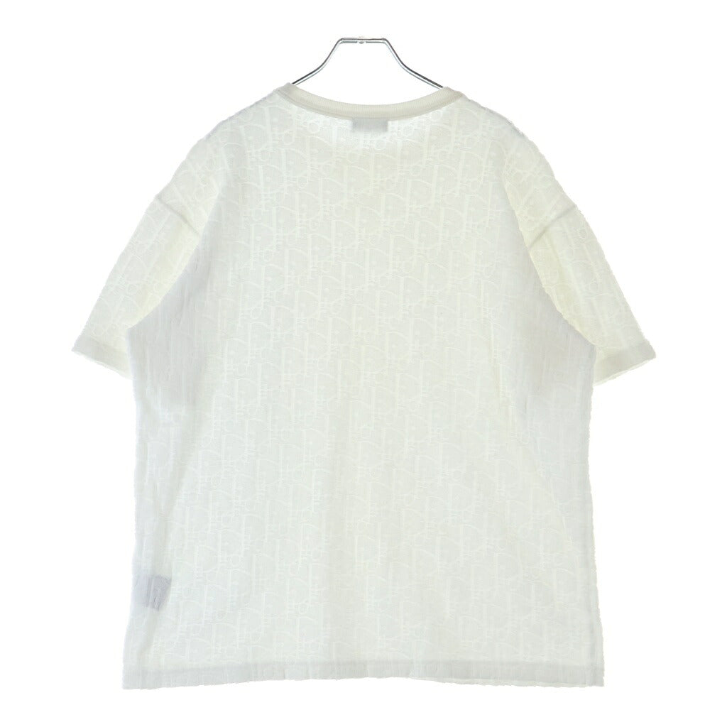 DIOR(ディオール) Oblique Terry Cotton T-Shirt オブリーク テリーコットン 半袖Tシャツ ホワイト 113J692A0614