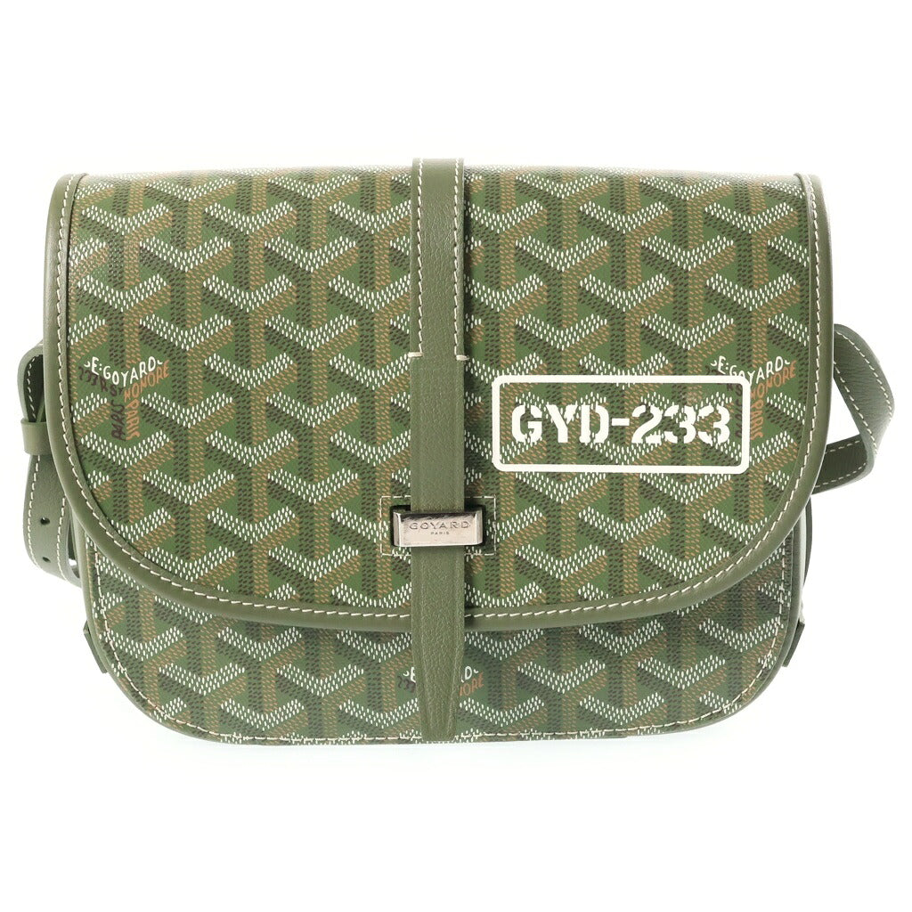 GOYARD(ゴヤール) 25SS Belvedere PM GYD-233 ベルヴェデーレ PVCレザー ショルダーバッグ カーキ