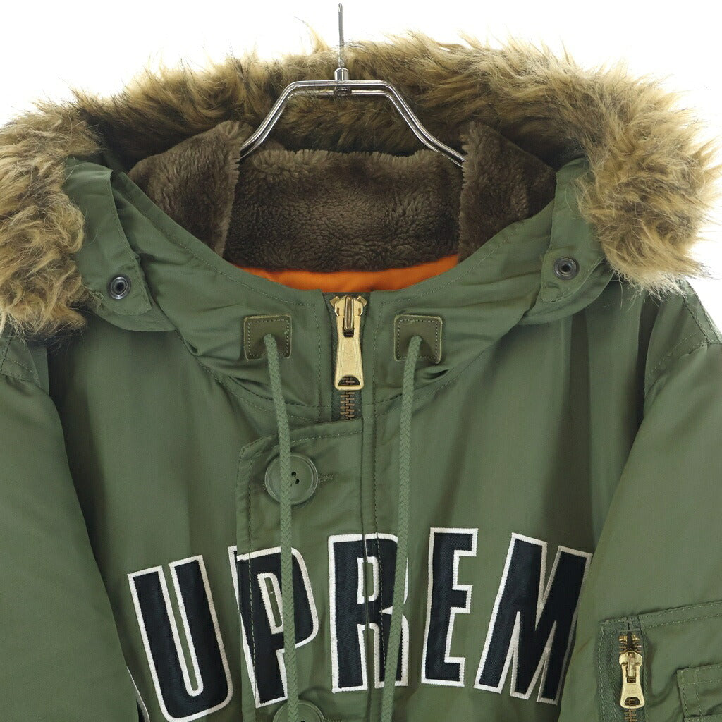 SUPREME(シュプリーム) 16AWArc Logo N-3B Parka アーチロゴ ミリタリージャケット カーキ