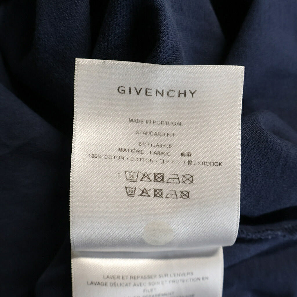 GIVENCHY(ジバンシィ) Star T-Shirt スタープリント 半袖Tシャツ ネイビー BM71JA3YJ5