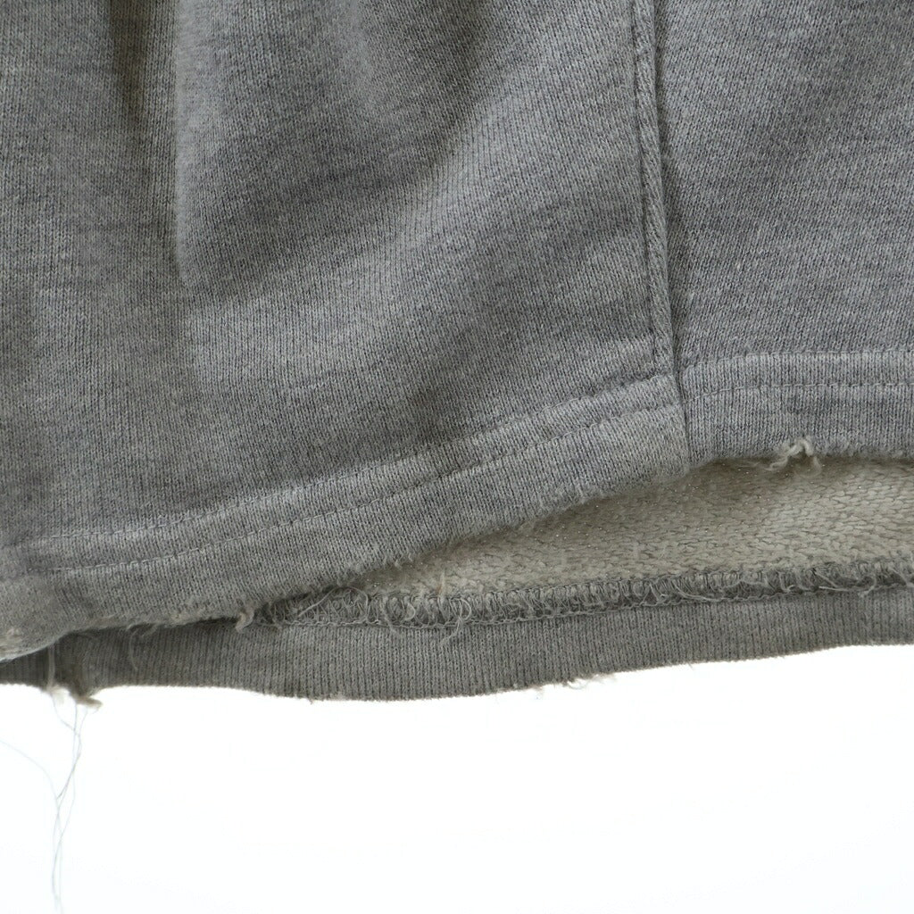 Needles(ニードルス) 24AW ×STUDIOUS 別注 DECONSTRUCTED H.D. SWEAT PANT ステュディオス ダメージデザイン ヒザデル スウェット ワイドパンツ グレー PU1537