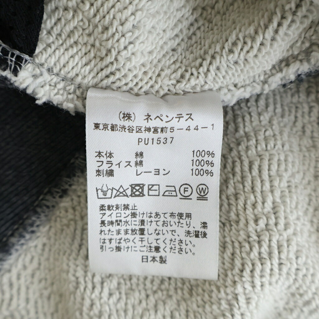 Needles(ニードルス) 24AW ×STUDIOUS 別注 DECONSTRUCTED H.D. SWEAT PANT ステュディオス ダメージデザイン ヒザデル スウェット ワイドパンツ グレー PU1537