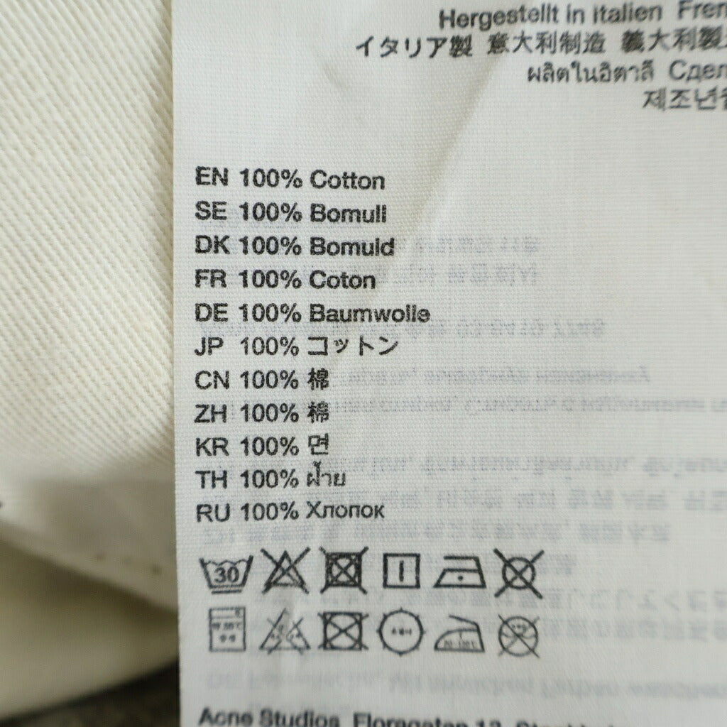 Acne Studios(アクネ ストゥディオズ) 1981M ペイント スプラッター 転写デザイン ボタンフライ バギー デニムパンツ マルチ FN-MN-TROU000959