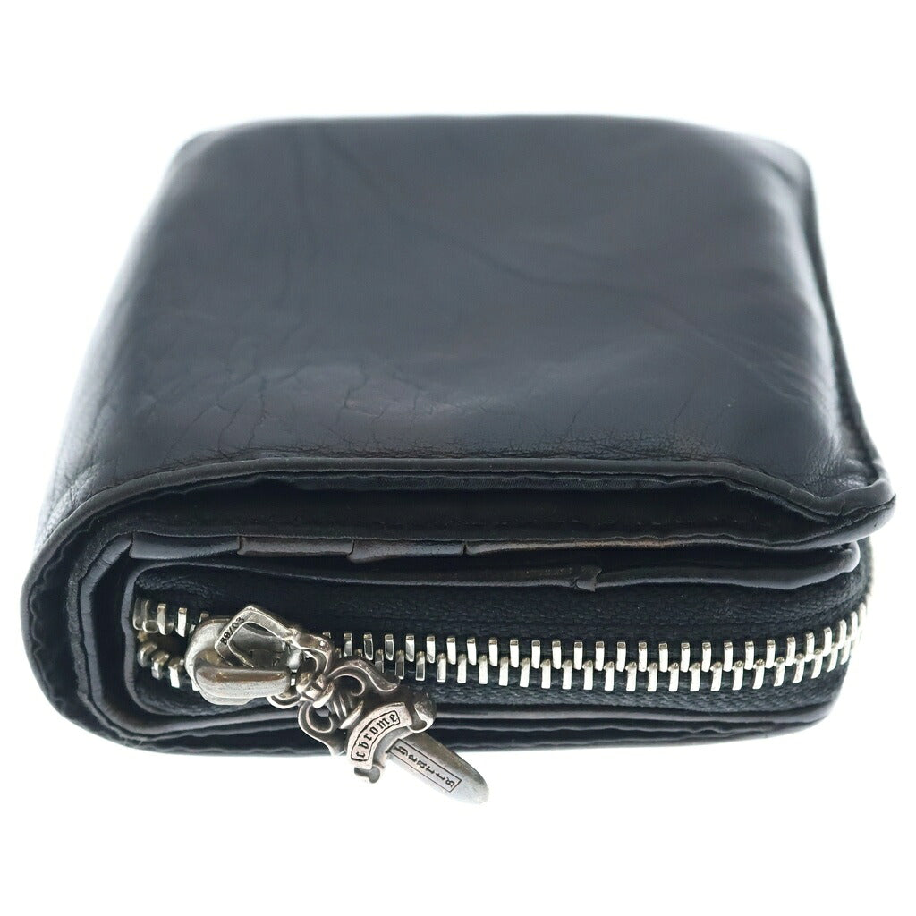CHROME HEARTS(クロムハーツ) SQ ZIP BILL スクエア ジップ ウォレット レザーウォレット 二つ折り財布 カモフラ ブラウン