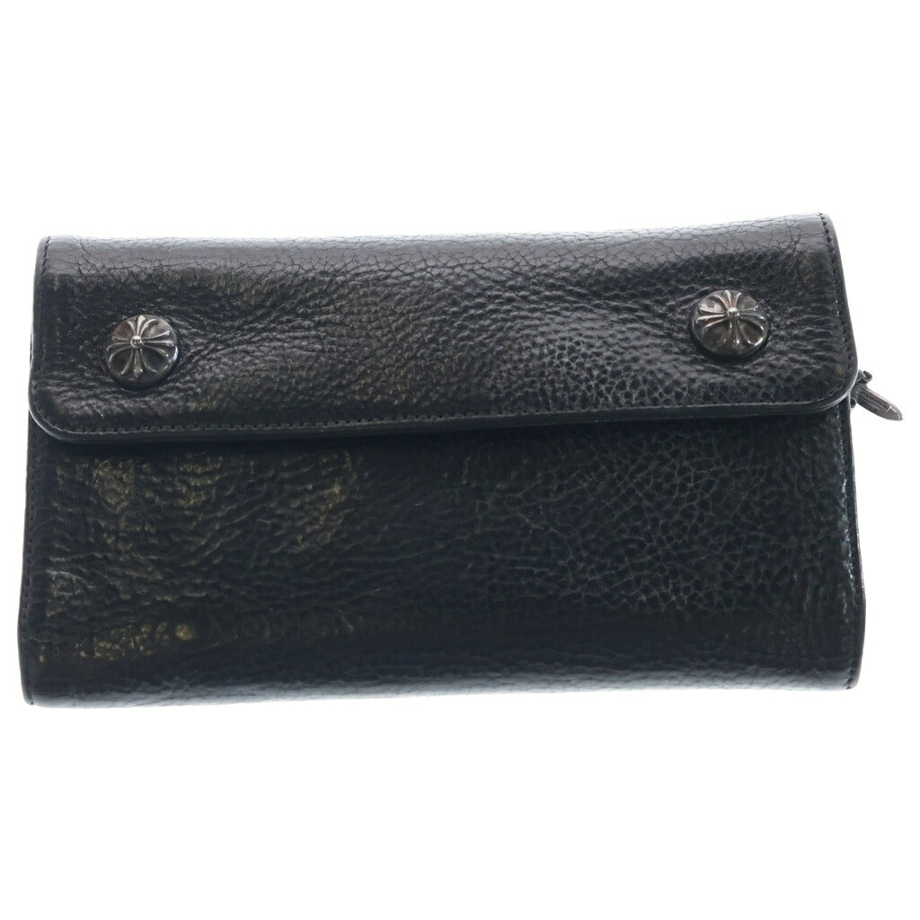 CHROME HEARTS(クロムハーツ) WAVE ウェーブ レザーウォレット 財布 ブラック