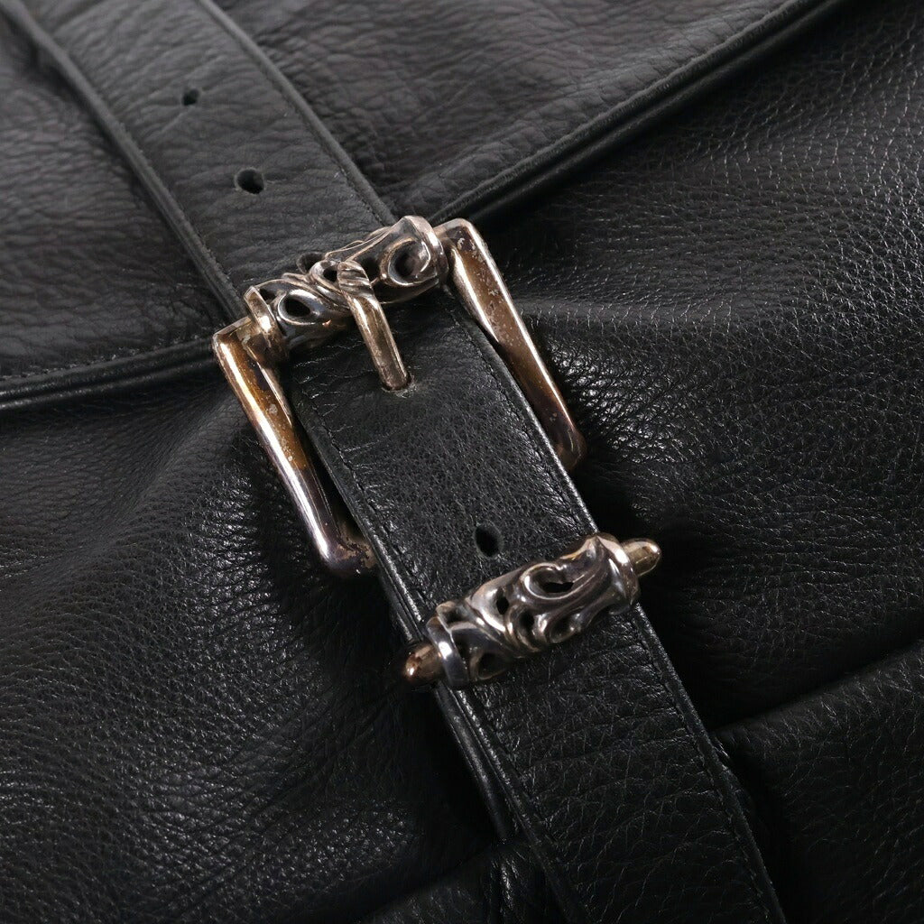 CHROME HEARTS(クロムハーツ) G BENSIMONE Gベンシモン ローラー レザーショルダーバッグ ブラック