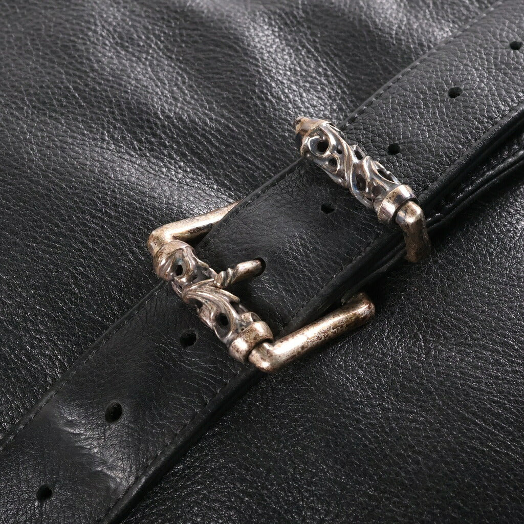 CHROME HEARTS(クロムハーツ) G BENSIMONE Gベンシモン ローラー レザーショルダーバッグ ブラック