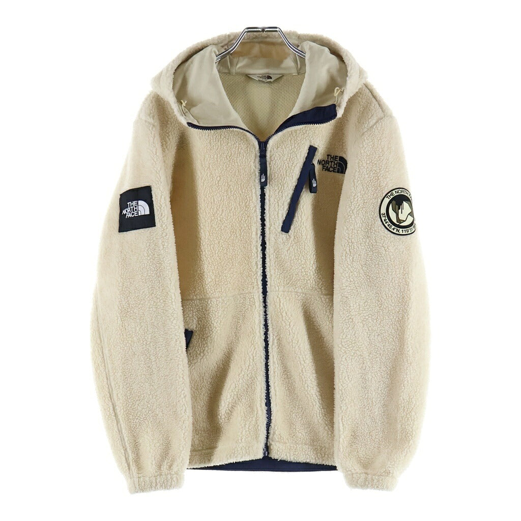 THE NORTH FACE(ザノースフェイス) RIMO FLEECE HOOD JACKET リモ フリース フードジャケット パーカー ブルゾン アウター ジップアップ ロゴ アイボリー NJ4FL53J