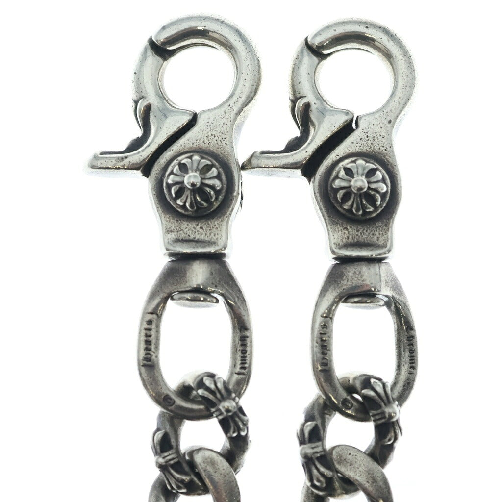 CHROME HEARTS(クロムハーツ) FANCY LONG-T/2クリップロングファンシー ウォレットチェーン シルバー BCA075
