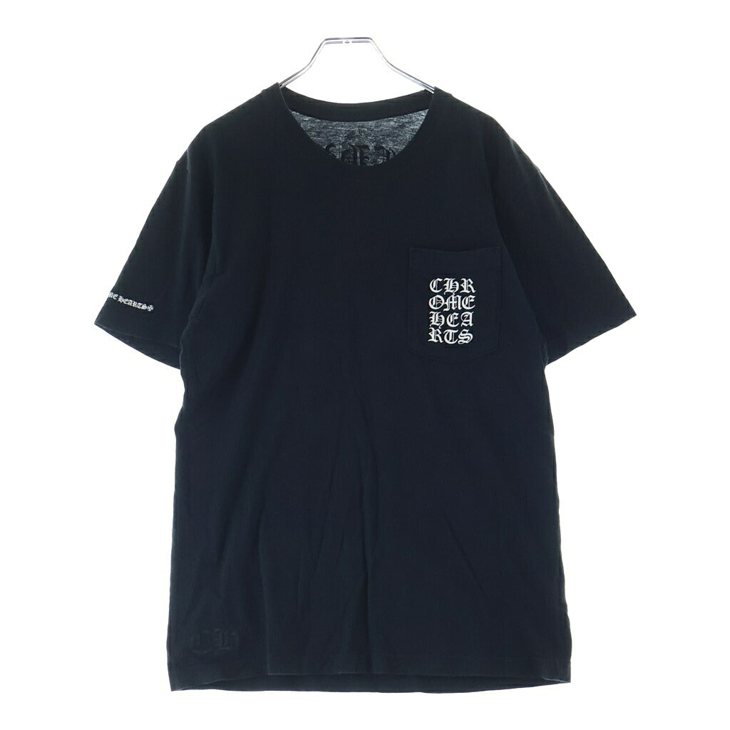 CHROME HEARTS(クロムハーツ) CH T-SHRT 英字ロゴプリント半袖カットソー Tシャツ ブラック